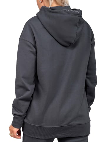 Reichstadt Damen Relaxed Fit Hoodie Marken-Stick in Anthracite