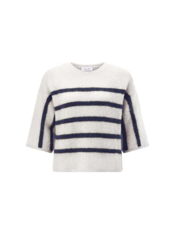 Rich & Royal Strickpullover in ecru marine - 0002