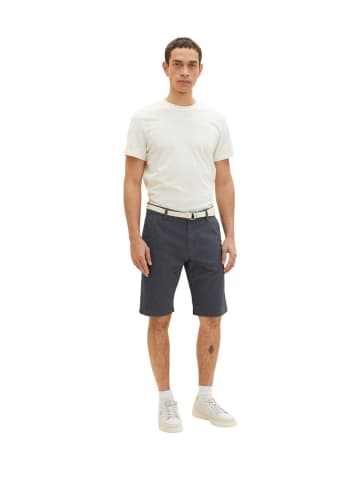 Tom Tailor Short SLIM CHINO BERMUDA+GÜRTEL slim in Blau