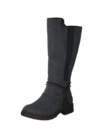 rieker Overknee-Stiefel in smoke/schwarz