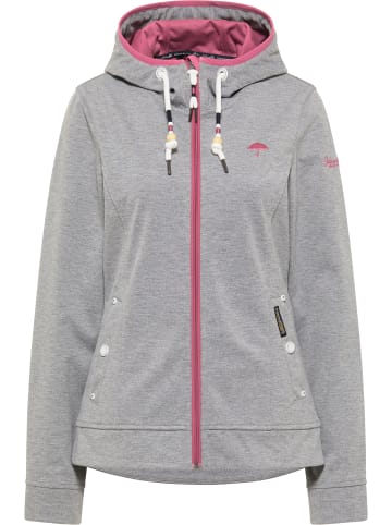 Schmuddelwedda Damen Funktionsjacke in Grau Melange Sorbetrot