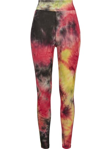 Urban Classics Leggings in darkpink/black