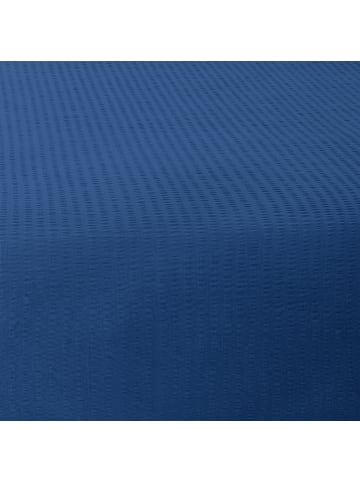 Erwin Müller Seersucker Spannbettlaken Wertingen in marine