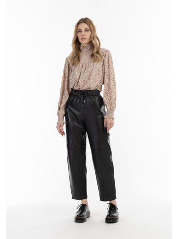 DreiMaster Damen Lederhose in Schwarz