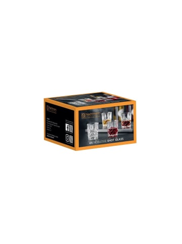 Nachtmann 4-tlg. Schnapsgläser Noblesse in Transparent – 55 ml in transparent