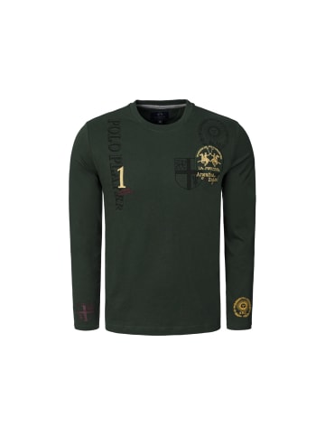La Martina Langarmshirt MBR301 in dunkelgruen