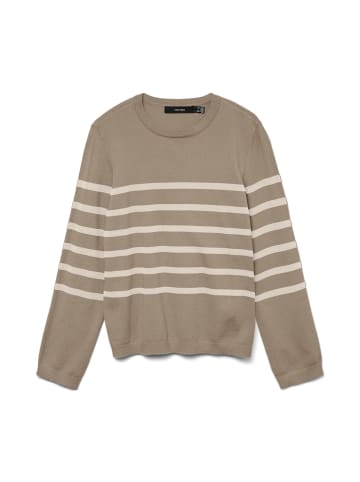 Vero Moda Strickpullover in Silver Mink