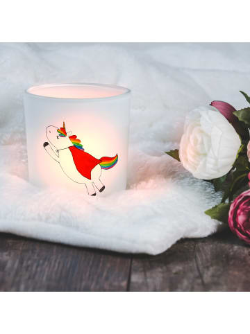 Mr. & Mrs. Panda Kerzenglas Einhorn Super ohne Spruch in Transparent