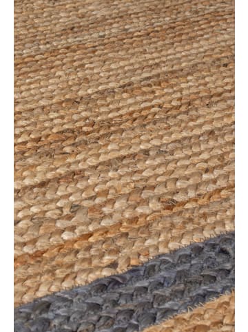 KADIMA DESIGN Einzigartiger handgearbeiteter Jute-Teppich in Braun-Grau