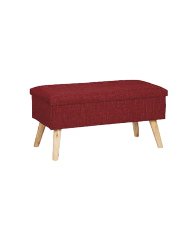 relaxdays Sitzbank in Dunkelrot - (B)77x (H)39 x (T)39 cm