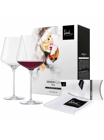Eisch 2er Set Burgundergläser inkl. Poliertuch Sky SensisPlus 710 ml in transparent