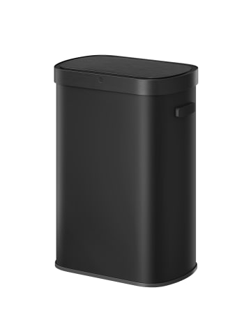 SONGMICS Abfalleimer Powe in Schwarz - (B)27.1 x (H)58.7 x (T)42.5 cm - 50 L