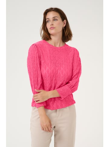 Kaffe Langarm-Bluse KAtio in Raspberry