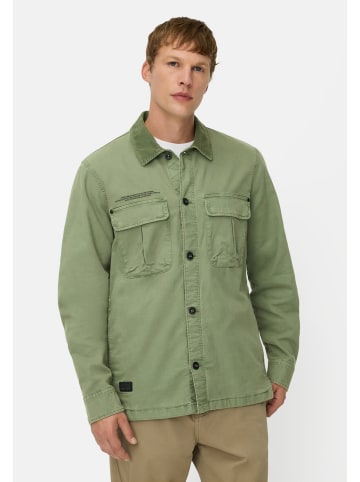 Camel Active Overshirt mit Pattentaschen und 2-Wege Stretch in Blattgrün