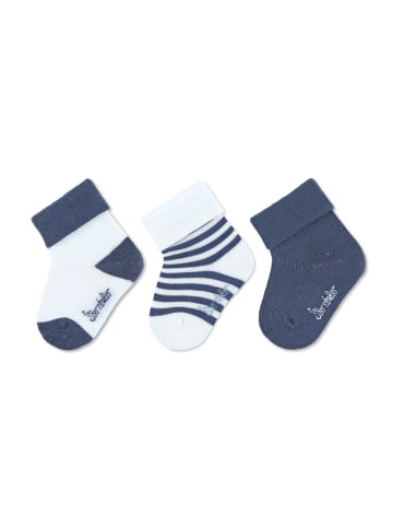 Sterntaler Baby-Socken Ringel, 3er-Pack in helles blau