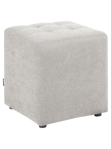 Beliani Pouf KANSAS in Grau - (W) 38 x (H) 39 x (L) 38 cm
