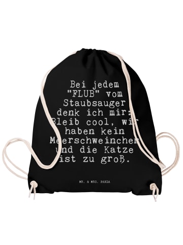 Mr. & Mrs. Panda Baumwollbeutel Bei jedem "FLUB" vom... mit Spruch in Schwarz