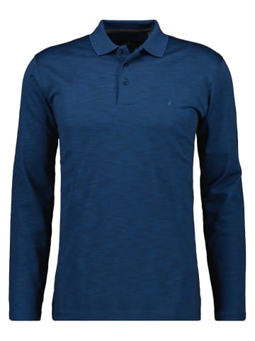 Ragman Langarm-Polo in blau