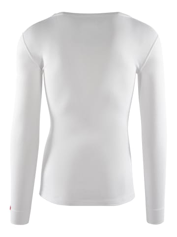 BLACKSPADE Fits perfect Thermounterhemd Thermal Longsleeve - V-Neck in Snow White