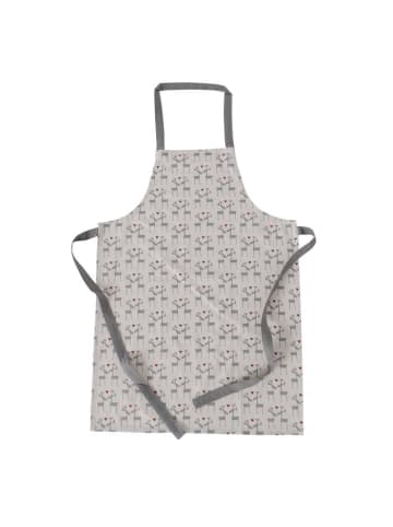 Boltze Küchenschürze mit Rentiermotiv LOVELIES in Grau, (B) 60 x (H) 84 cm