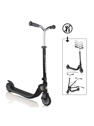 authentic Globber Flow Foldable 125 Scooter - Farbe: Schwarz - Grau