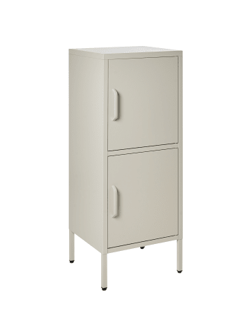 Beliani Büroschrank HURON in Beige - (W) 40 x (H) 102 x (L) 40 cm