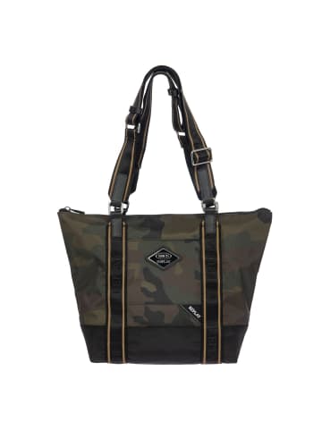 BRIC`s Replay Camouflage Shopper Tasche 26 cm in green camou