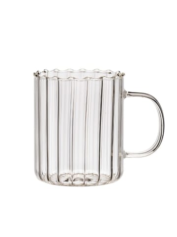 ZOHA 2er Set Glas Kaffeeglas Teeglas350 ml in Transparent