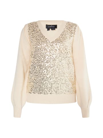usha BLACK LABEL Damen Strickpullover in Creme