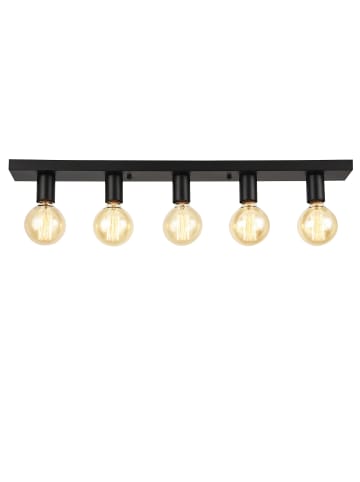 lux.pro Deckenleuchte Korinth in Schwarz (L)80cm (B)8cm (H)9cm