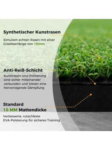 COSTWAY Golf Übungsmatte 152x92cm in Grün