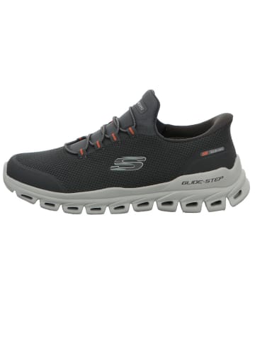 Skechers Slip In Glide-Step Remnynt in charcoal/orange