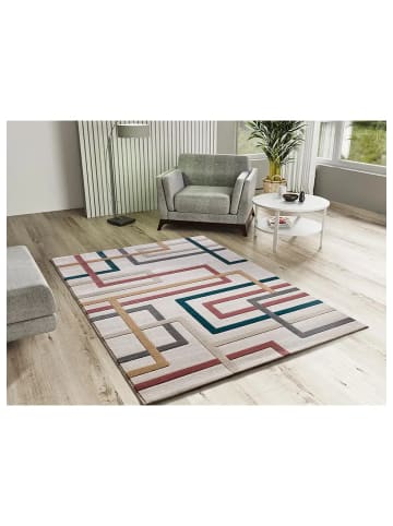Atticgo Kurzflor-Teppich KARISMA in mehrfarbig