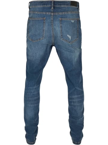 Urban Classics Urban Classics Herren Heavy Destroyed Slim Fit Jeans in blue heavy destroyed washed