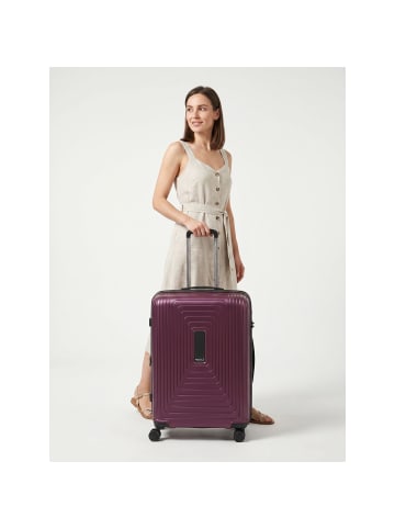 Redolz Essentials 14 4 Rollen Trolley M 65 cm mit Dehnfalte aubergine metallic