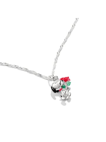 Thomas Sabo Kette Snoopy Mit Rosen Anhänger Peanuts in silber, bunt