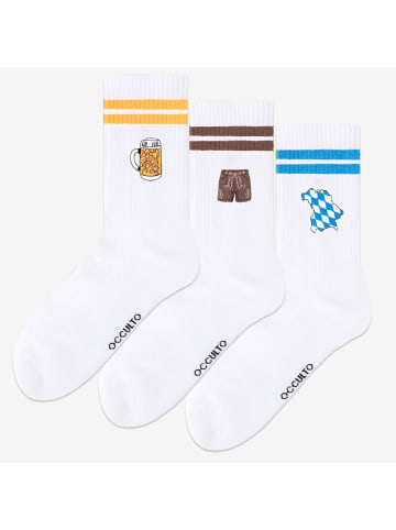 Occulto 3er Pack Motiv Tennissocken Rio in Oktoberfest