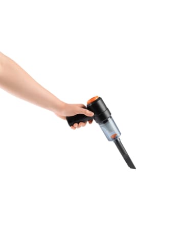Clean Maxx Akku-Handstaubsauger Set 6-tlg. 7,4V schwarz/orange inkl. USB-Kabel Schwarz