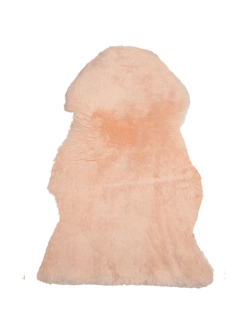 Beliani Schaffell ULURU in Rosa - (W) 65 x (H) 8 x (L) 100 cm