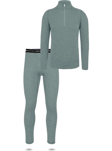 Normani Outdoor Sports Herren Merino Langarmshirt und Hose Canberra/Sydney in Blau