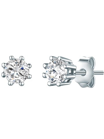 Lulu & Jane Ohrstecker Sterling Silber Zirkonia in silber