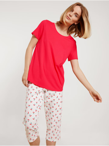Calida Pyjama 3/4 in Red glow