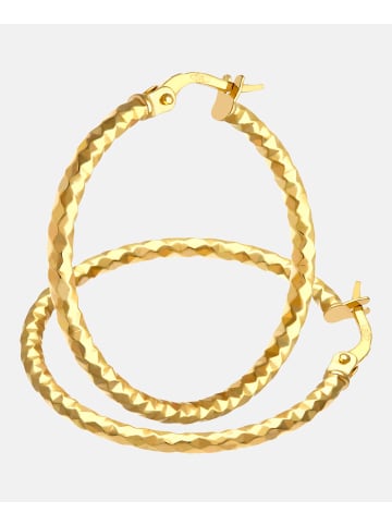 Vanlere Creolen aus 375 Gelbgold