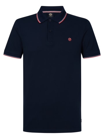 Petrol Industries Klassisches Poloshirt Wave in Blau