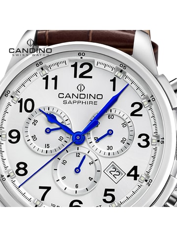 Candino Analog-Armbanduhr Candino Sport braun groß (ca. 44mm)