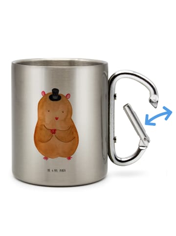Mr. & Mrs. Panda Kaffeebecher Hamster Hut ohne Spruch in Silber