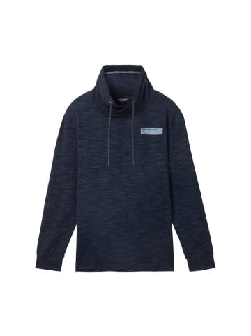 Tom Tailor Sweatshirt in navy middle blue injected