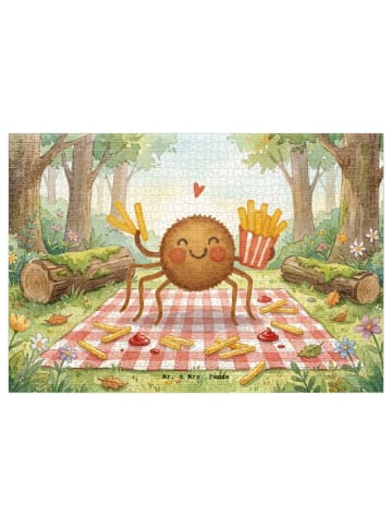 Mr. & Mrs. Panda Puzzle Spinne Agathe Pommes Design ohne Spruch in Weiß
