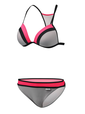 BECO the world of aquasports Bikini BEactive Sweetheart in grau-pink