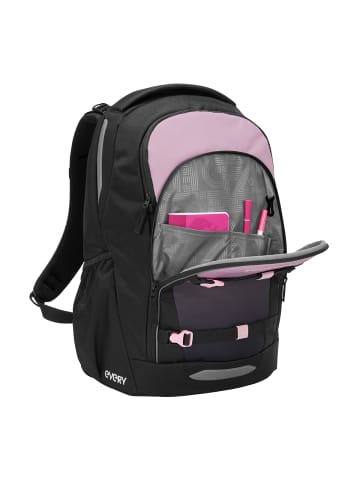 Coocazoo Schulrucksack-Set EVERY "Rose Shadows" 2-tlg. in Schwarz/Pink